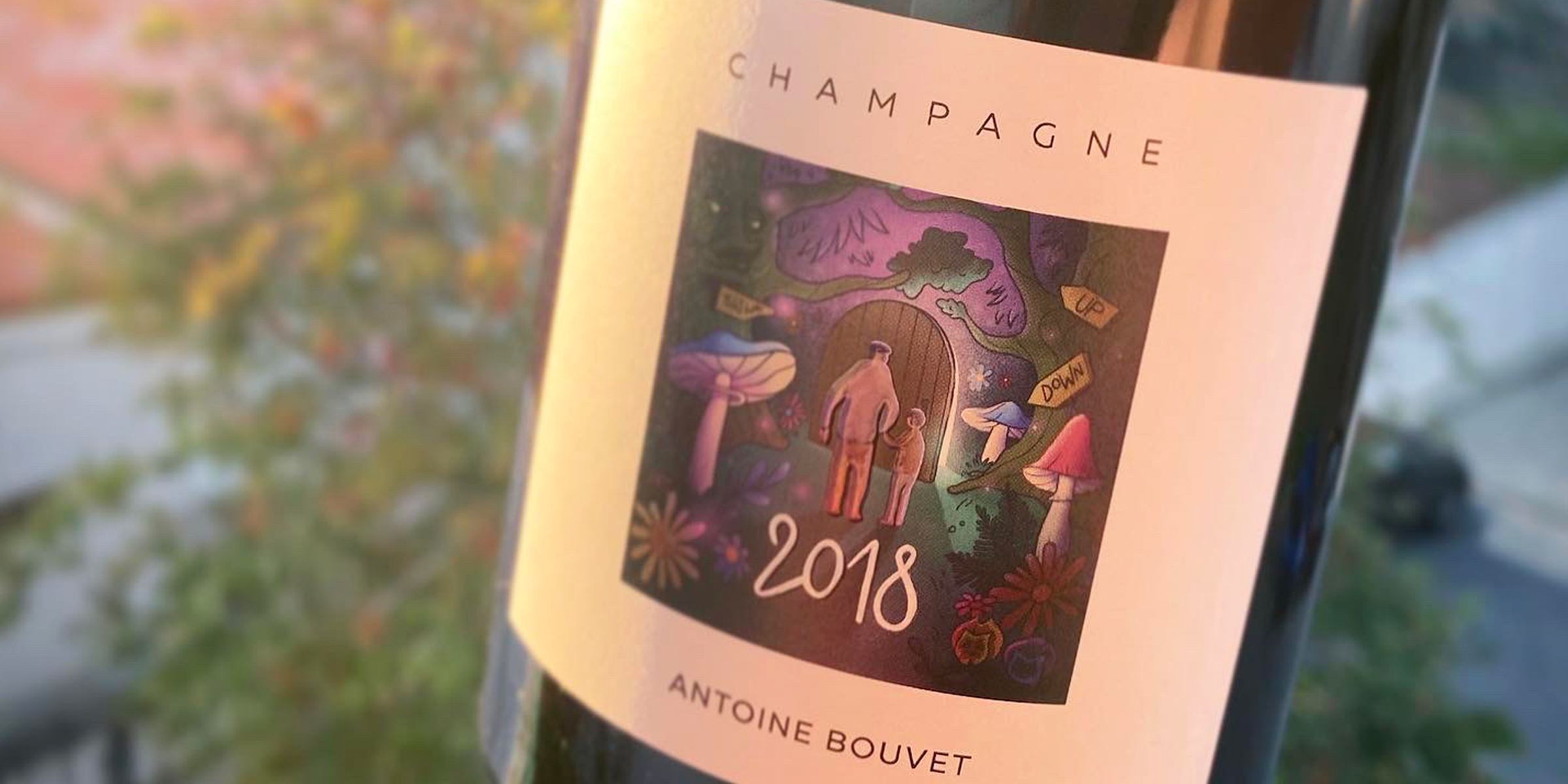 Etiquette pour le Champagne Antoine Bouvet